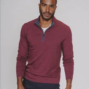 NORMAL BRAND puremeso 1/4 zip pullover